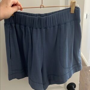 Women's Blue Casual Shorts